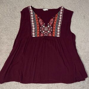 Aeropostale V-Neck Blouse